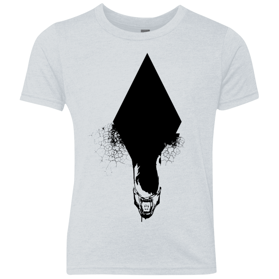 T-Shirts Heather White / YXS Alien Youth Triblend T-Shirt