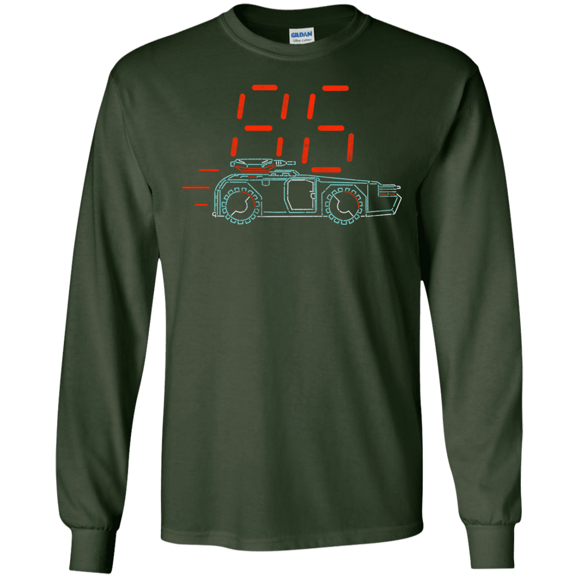 T-Shirts Forest Green / S Aliens 86 Men's Long Sleeve T-Shirt