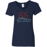 T-Shirts Navy / S Aliens 86 Women's V-Neck T-Shirt
