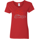 T-Shirts Red / S Aliens 86 Women's V-Neck T-Shirt