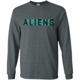 T-Shirts Dark Heather / S Aliens Men's Long Sleeve T-Shirt