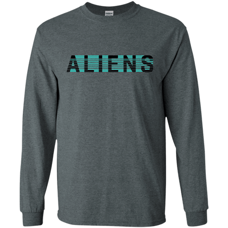 T-Shirts Dark Heather / S Aliens Men's Long Sleeve T-Shirt