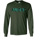 T-Shirts Forest Green / S Aliens Men's Long Sleeve T-Shirt