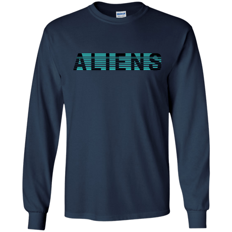 T-Shirts Navy / S Aliens Men's Long Sleeve T-Shirt