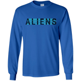 T-Shirts Royal / S Aliens Men's Long Sleeve T-Shirt