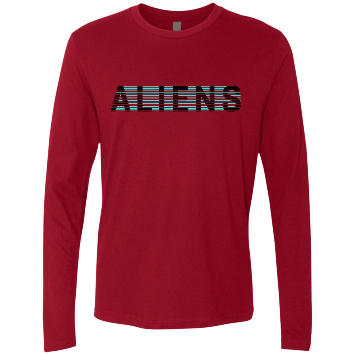 T-Shirts Cardinal / S Aliens Men's Premium Long Sleeve