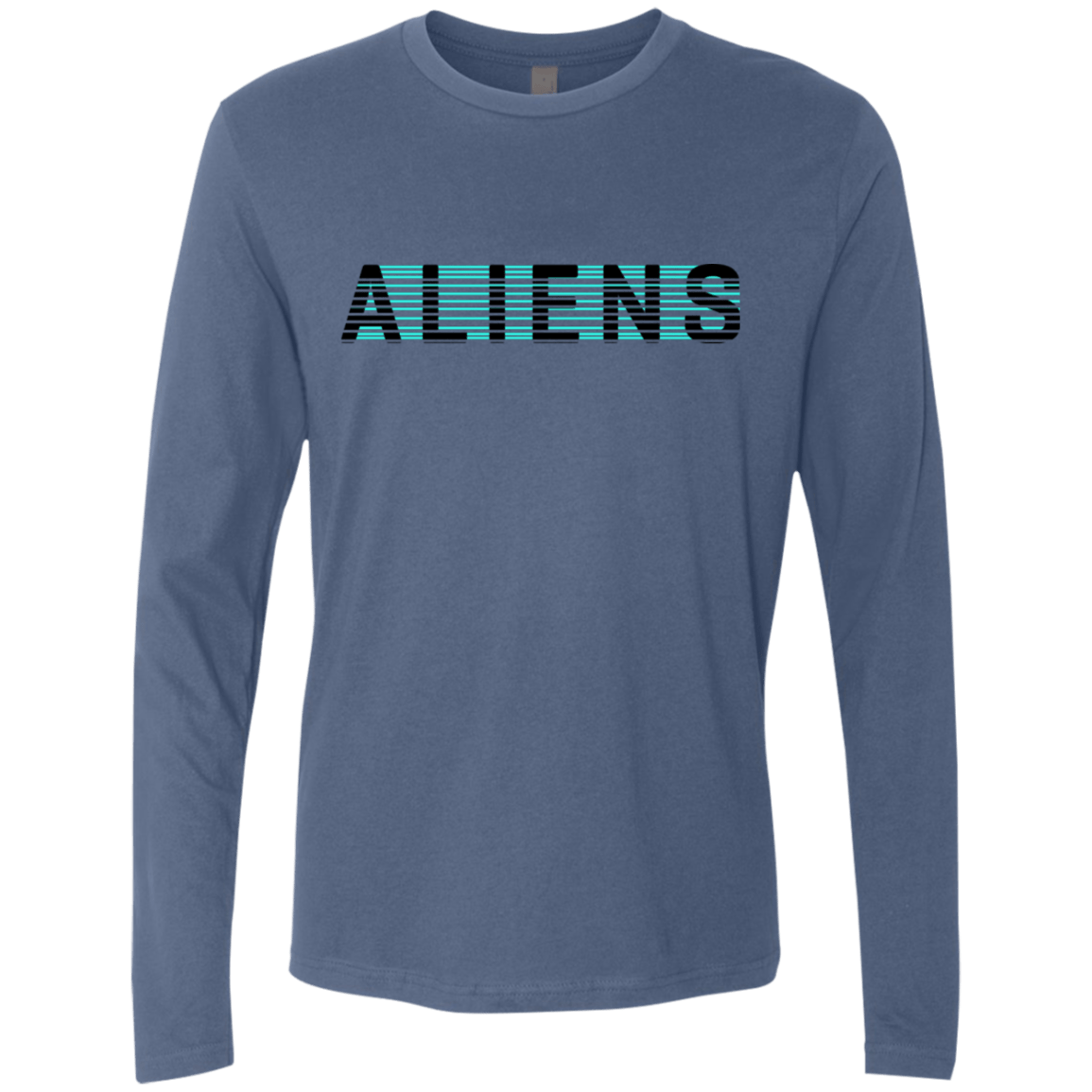 T-Shirts Indigo / S Aliens Men's Premium Long Sleeve