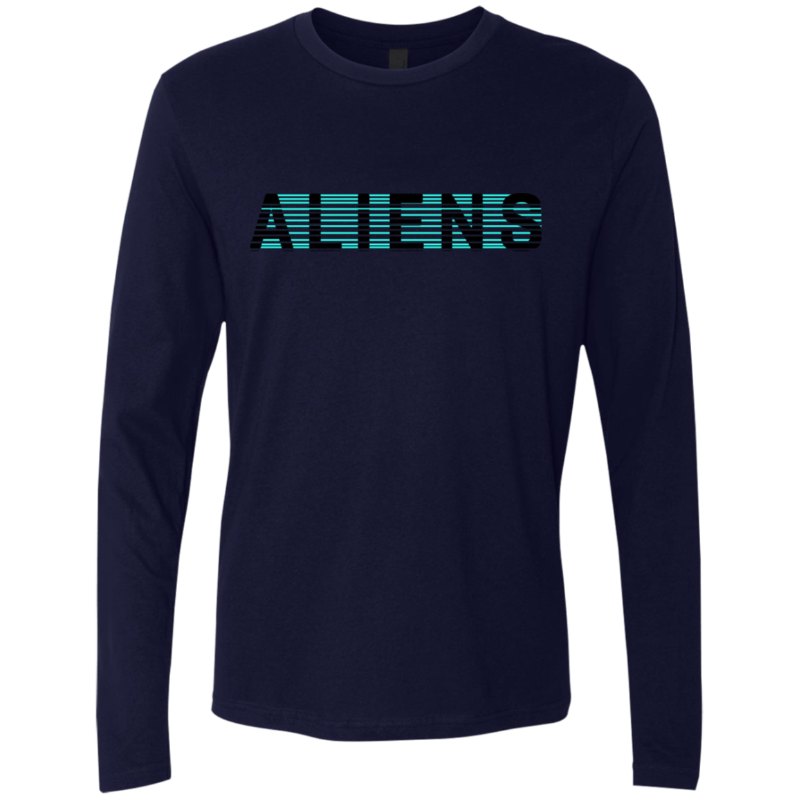 T-Shirts Midnight Navy / S Aliens Men's Premium Long Sleeve