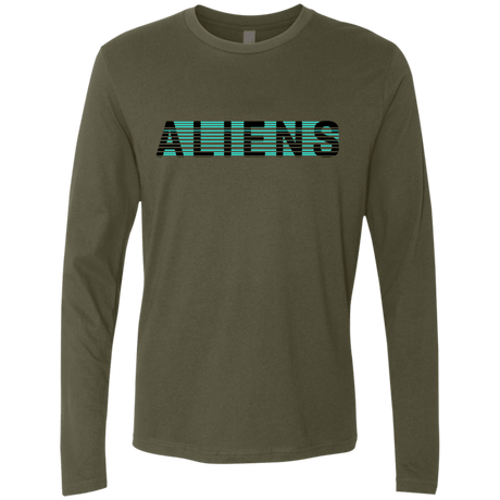 T-Shirts Military Green / S Aliens Men's Premium Long Sleeve