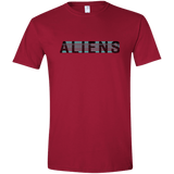 T-Shirts Cardinal Red / S Aliens Men's Semi-Fitted Softstyle