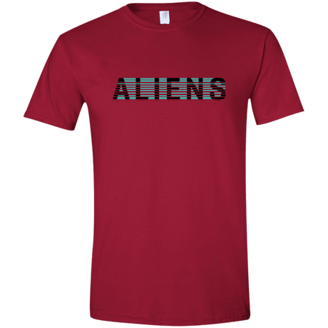 T-Shirts Cardinal Red / S Aliens Men's Semi-Fitted Softstyle
