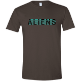 T-Shirts Dark Chocolate / S Aliens Men's Semi-Fitted Softstyle