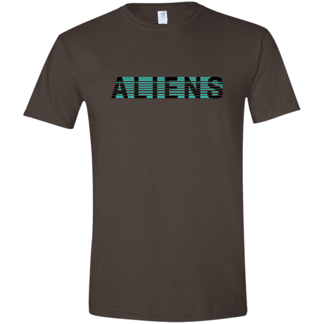 T-Shirts Dark Chocolate / S Aliens Men's Semi-Fitted Softstyle