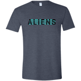T-Shirts Heather Navy / S Aliens Men's Semi-Fitted Softstyle