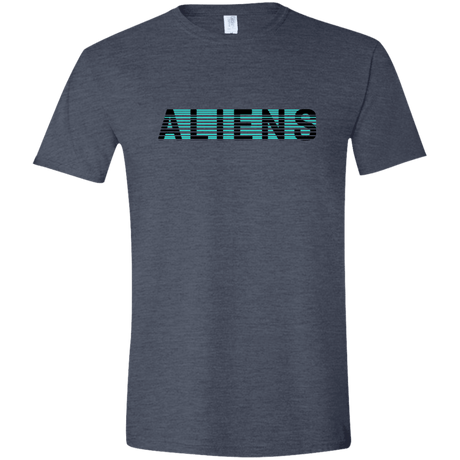 T-Shirts Heather Navy / S Aliens Men's Semi-Fitted Softstyle