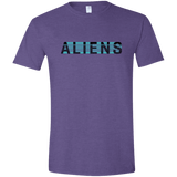 T-Shirts Heather Purple / S Aliens Men's Semi-Fitted Softstyle