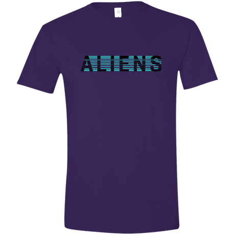 T-Shirts Purple / S Aliens Men's Semi-Fitted Softstyle
