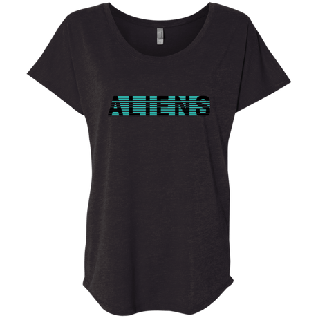 T-Shirts Vintage Black / X-Small Aliens Triblend Dolman Sleeve