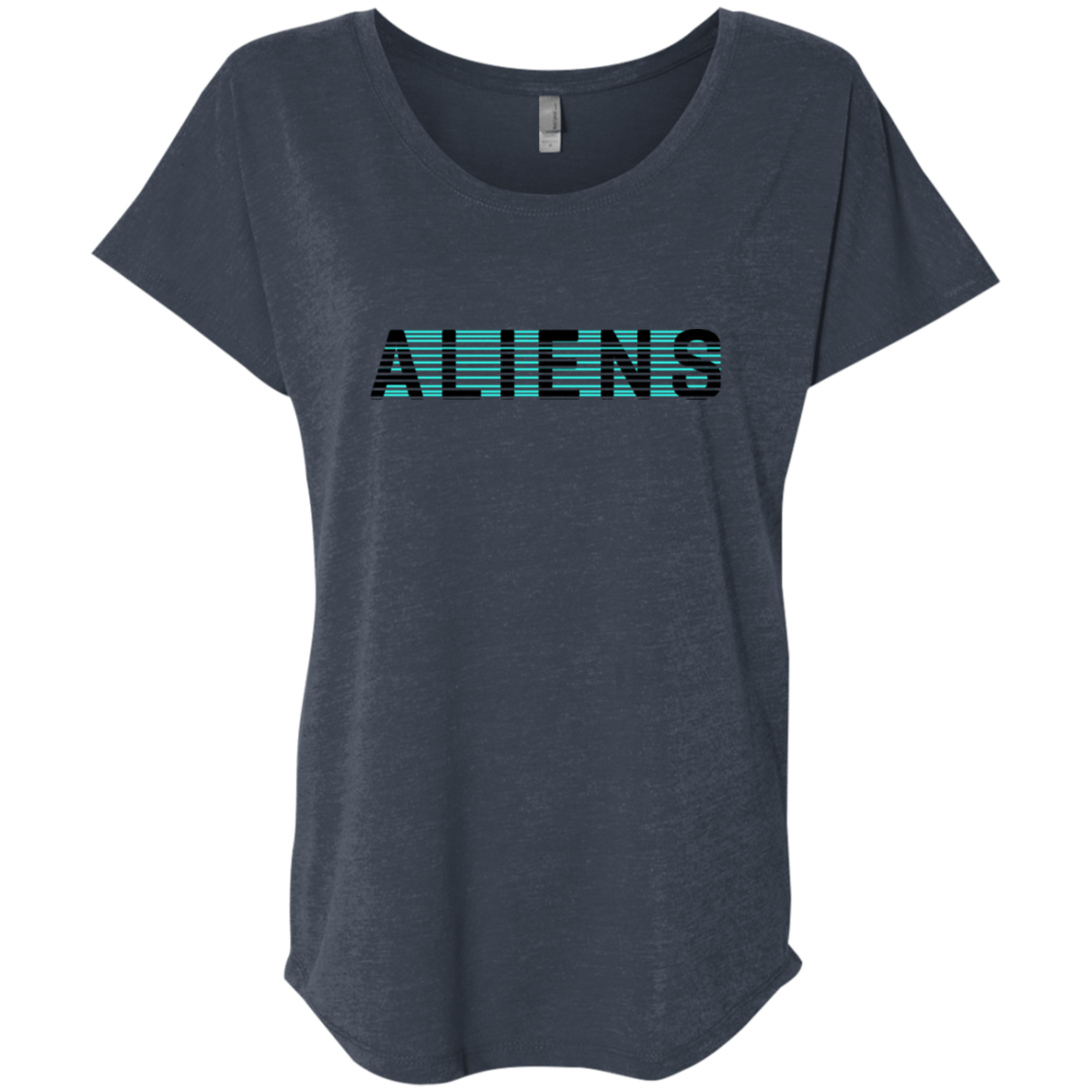 T-Shirts Vintage Navy / X-Small Aliens Triblend Dolman Sleeve