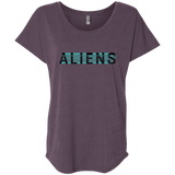 T-Shirts Vintage Purple / X-Small Aliens Triblend Dolman Sleeve