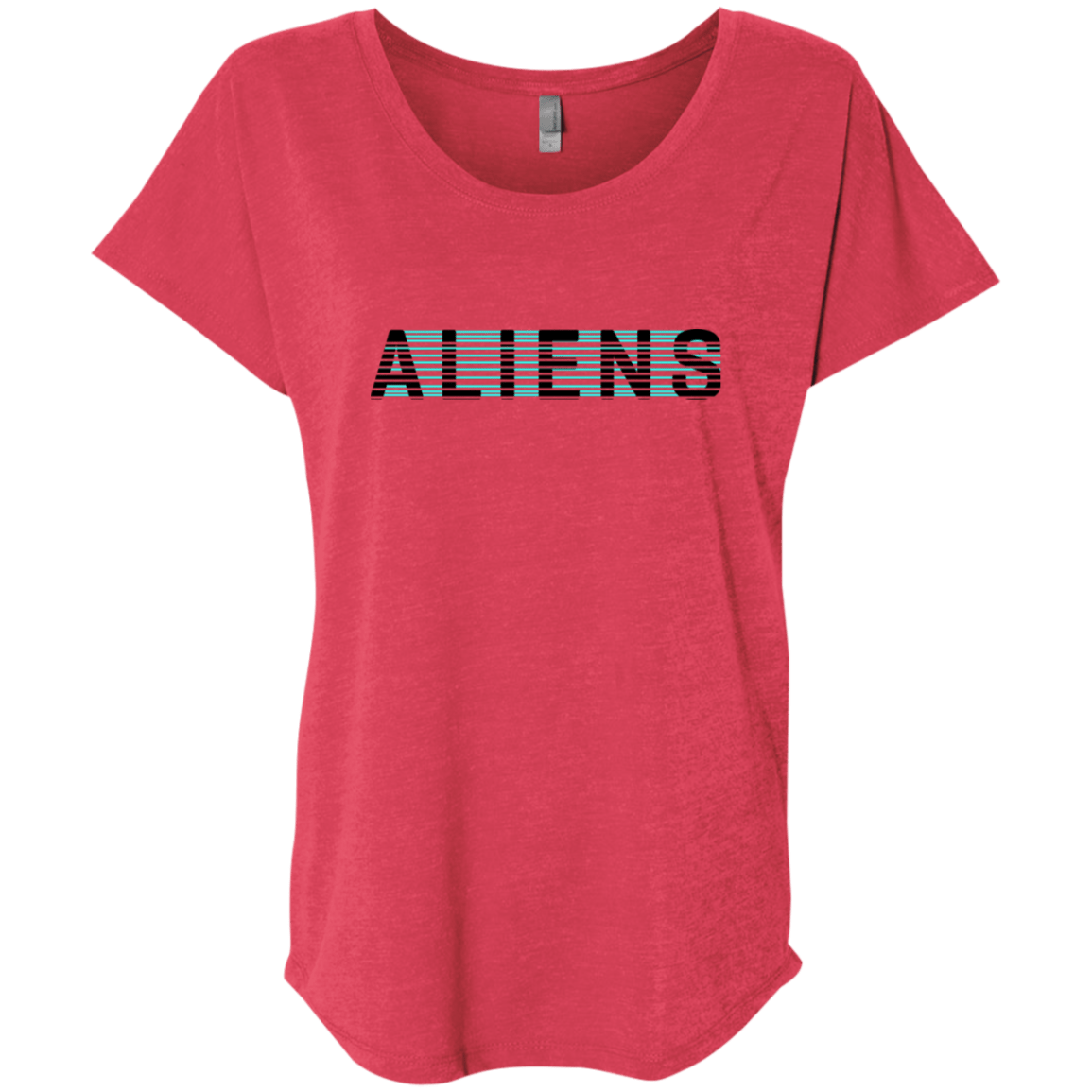 T-Shirts Vintage Red / X-Small Aliens Triblend Dolman Sleeve