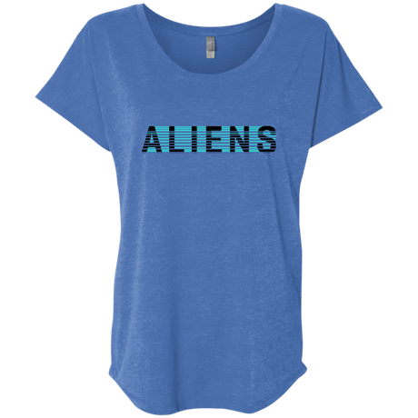 T-Shirts Vintage Royal / X-Small Aliens Triblend Dolman Sleeve