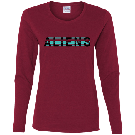 T-Shirts Cardinal / S Aliens Women's Long Sleeve T-Shirt