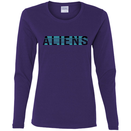 T-Shirts Purple / S Aliens Women's Long Sleeve T-Shirt