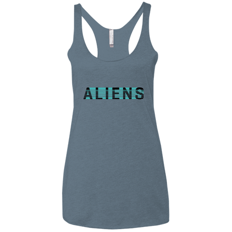 T-Shirts Indigo / X-Small Aliens Women's Triblend Racerback Tank