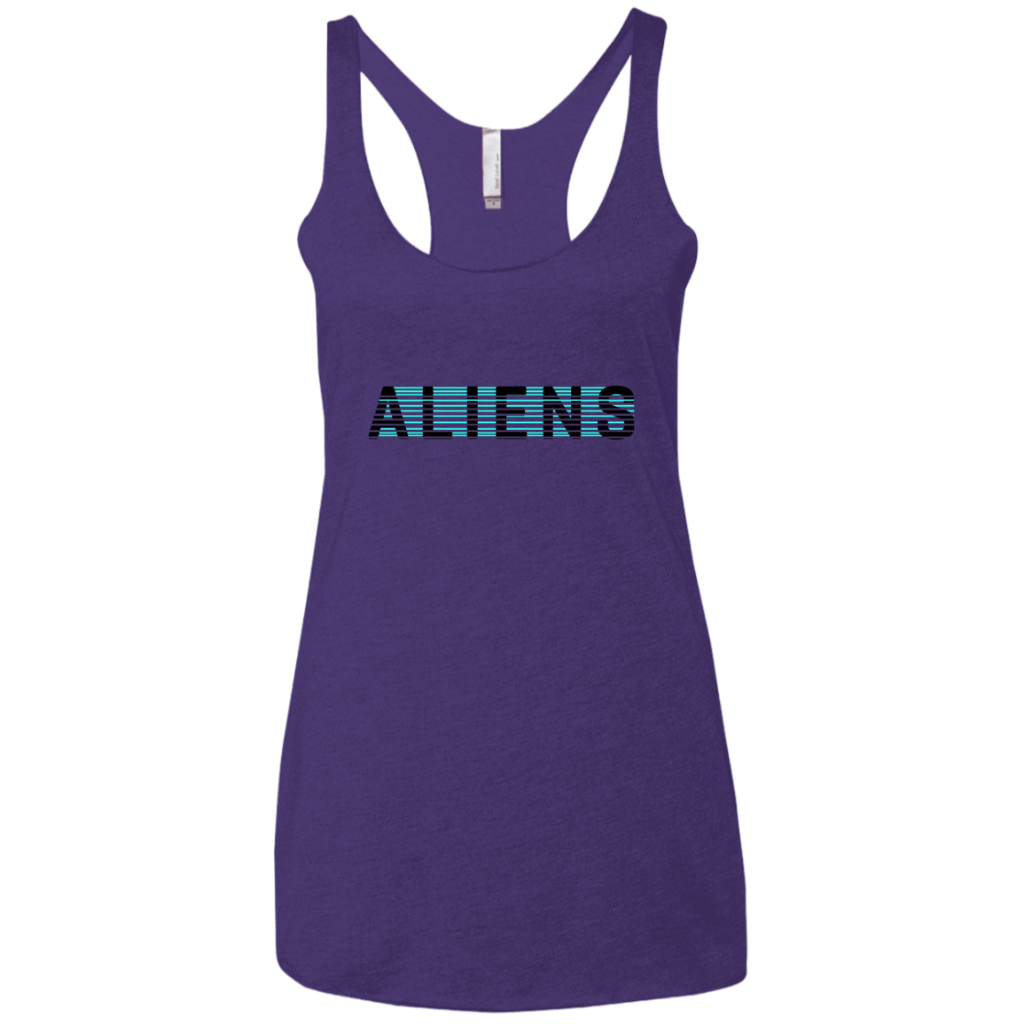 T-Shirts Purple Rush / X-Small Aliens Women's Triblend Racerback Tank