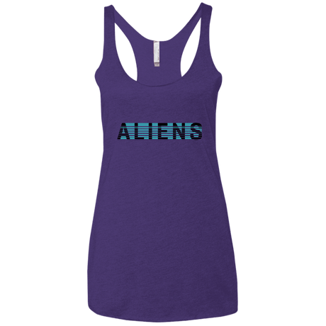 T-Shirts Purple Rush / X-Small Aliens Women's Triblend Racerback Tank
