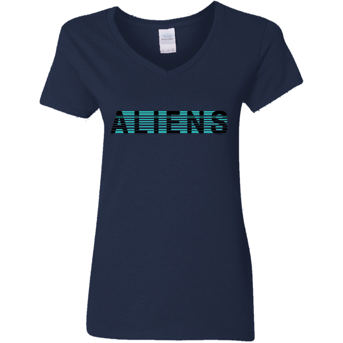 T-Shirts Navy / S Aliens Women's V-Neck T-Shirt