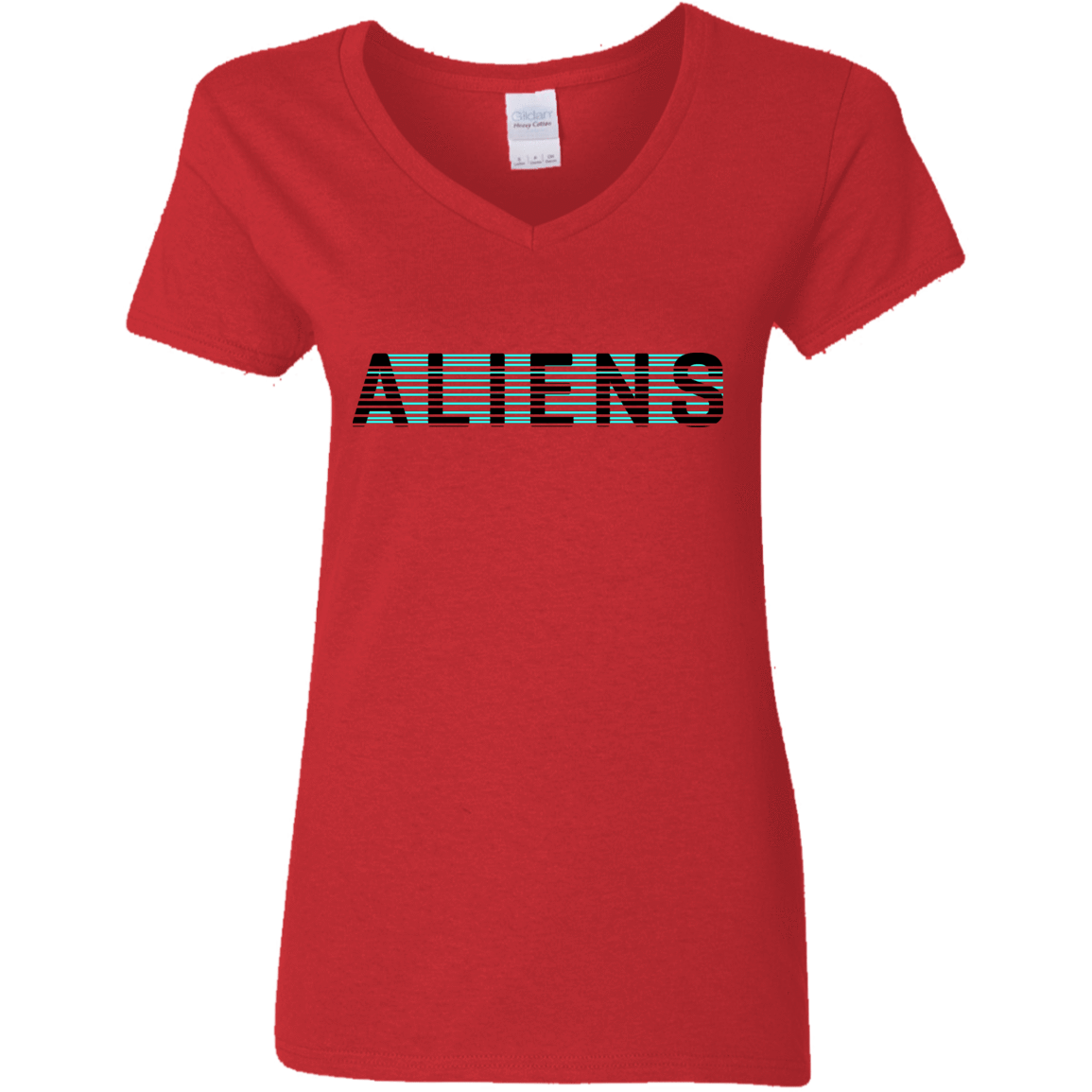 T-Shirts Red / S Aliens Women's V-Neck T-Shirt