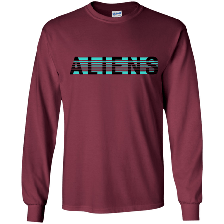 T-Shirts Maroon / YS Aliens Youth Long Sleeve T-Shirt