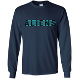 T-Shirts Navy / YS Aliens Youth Long Sleeve T-Shirt