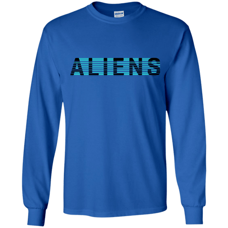 T-Shirts Royal / YS Aliens Youth Long Sleeve T-Shirt