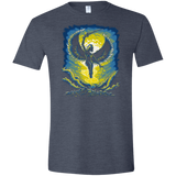 T-Shirts Heather Navy / S Alita Battle Angel Men's Semi-Fitted Softstyle