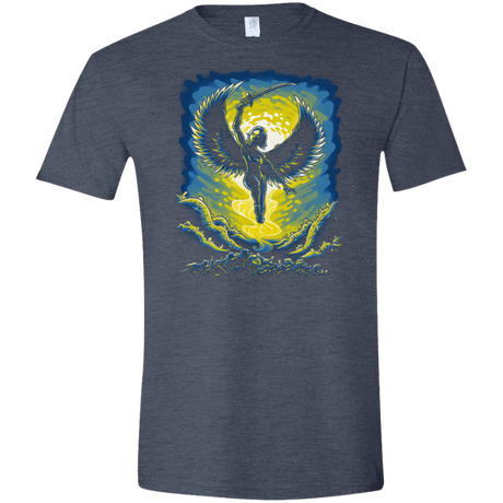 T-Shirts Heather Navy / S Alita Battle Angel Men's Semi-Fitted Softstyle