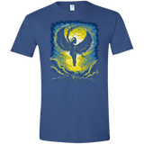 T-Shirts Heather Royal / X-Small Alita Battle Angel Men's Semi-Fitted Softstyle