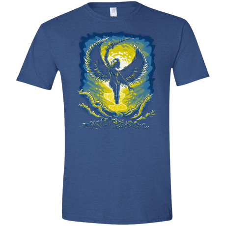 T-Shirts Heather Royal / X-Small Alita Battle Angel Men's Semi-Fitted Softstyle