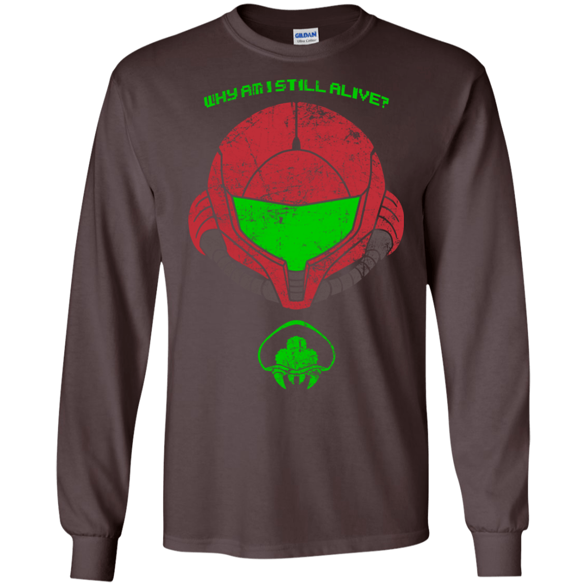 T-Shirts Dark Chocolate / S Alive Men's Long Sleeve T-Shirt