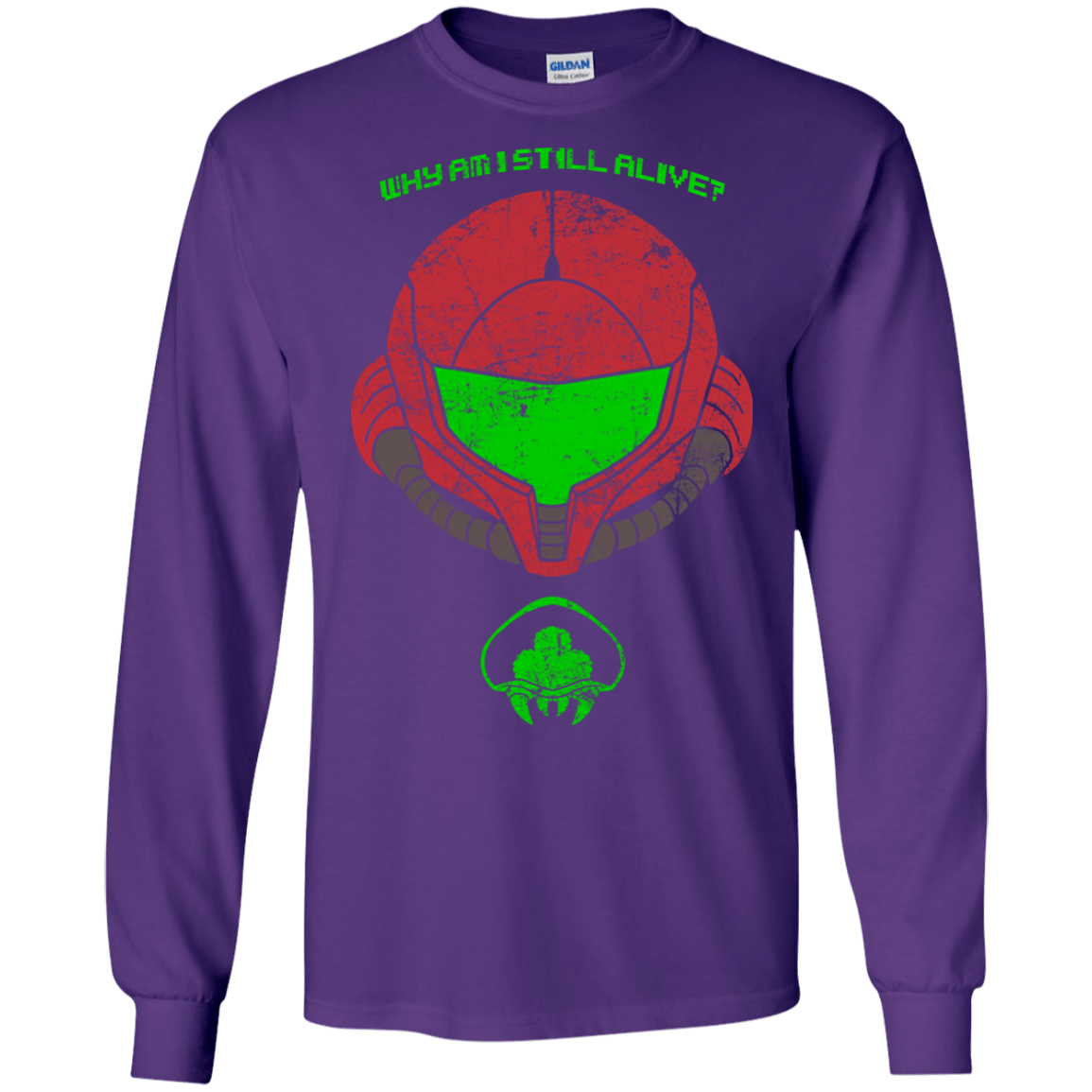 T-Shirts Purple / S Alive Men's Long Sleeve T-Shirt