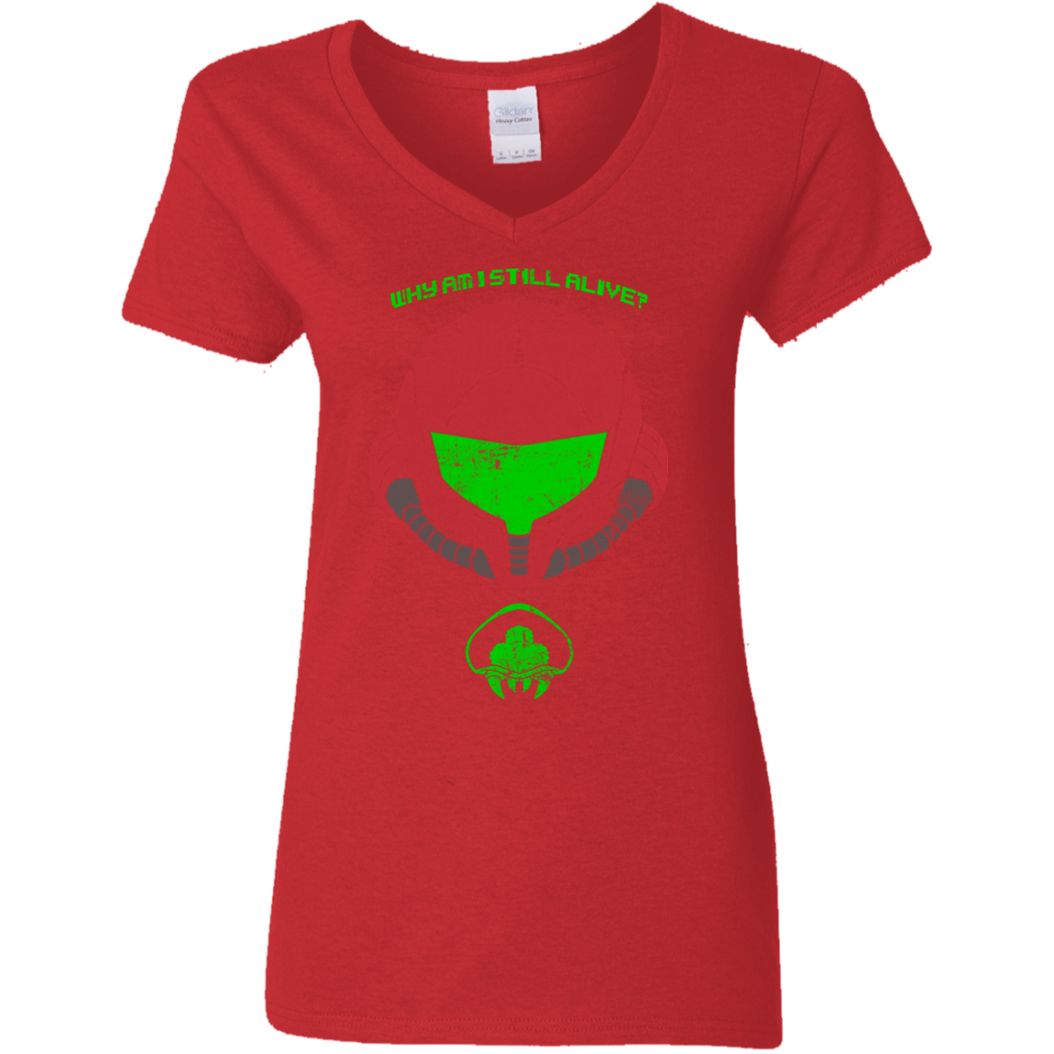 T-Shirts Red / S Alive Women's V-Neck T-Shirt