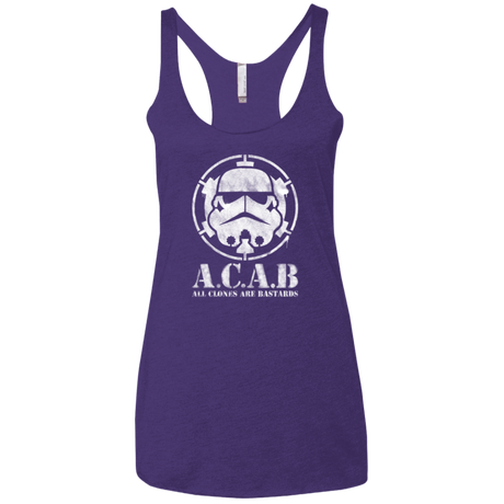 T-Shirts Purple / X-Small All clones Women's Triblend Racerback Tank
