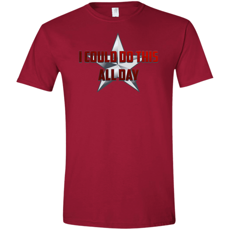 T-Shirts Cardinal Red / S All Day Men's Semi-Fitted Softstyle