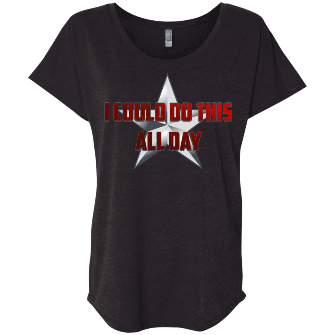 T-Shirts Vintage Black / X-Small All Day Triblend Dolman Sleeve