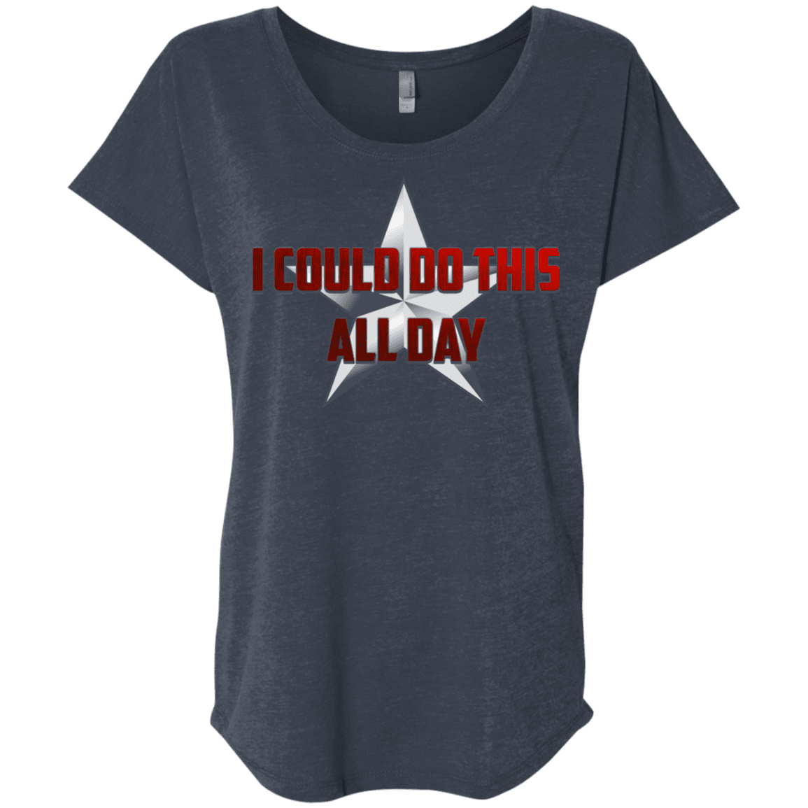 T-Shirts Vintage Navy / X-Small All Day Triblend Dolman Sleeve