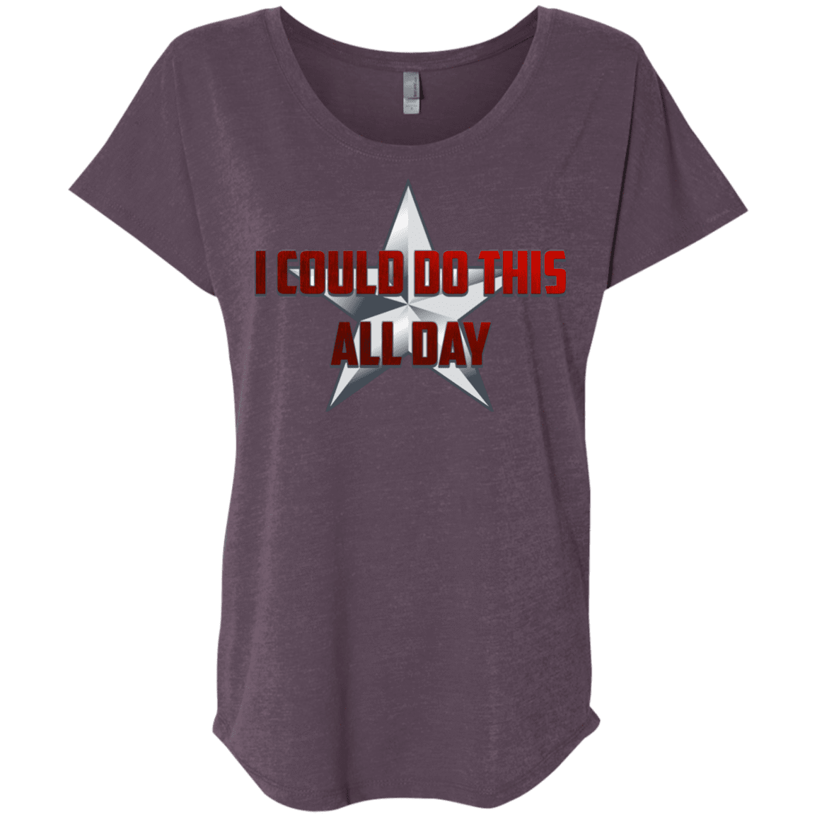 T-Shirts Vintage Purple / X-Small All Day Triblend Dolman Sleeve