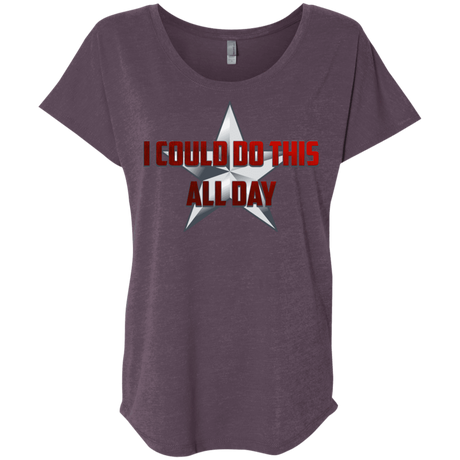 T-Shirts Vintage Purple / X-Small All Day Triblend Dolman Sleeve