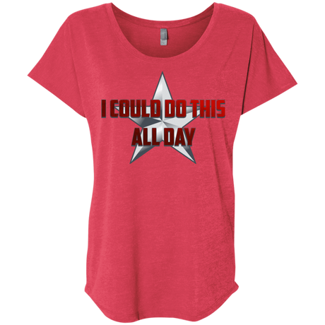 T-Shirts Vintage Red / X-Small All Day Triblend Dolman Sleeve